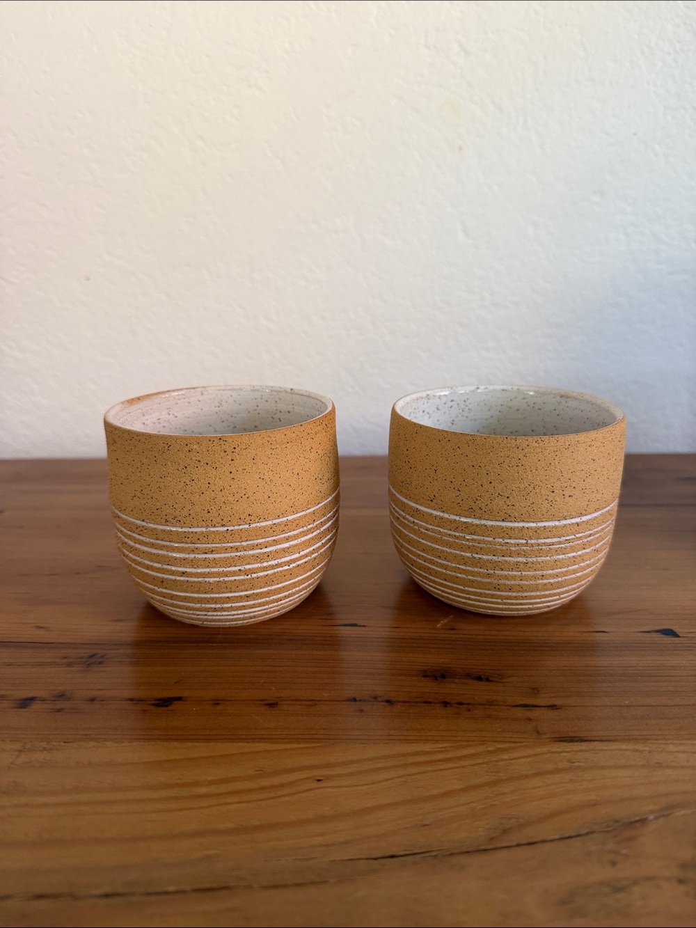 Handcrafted Ceramic Cups - Set of 2